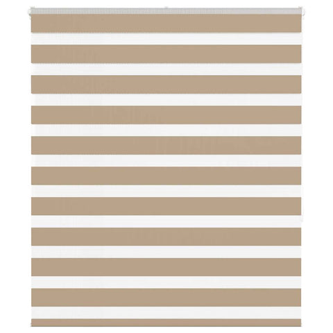 ZNTS Zebra Blind Sand Brown 120x150 cm Fabric Width 115.9 cm Polyester 4014551