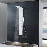 ZNTS Shower Panel System Aluminium Matte White 142372