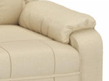 Recliner Chair Cream Fabric 348117