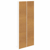 CD Cabinet 2 pcs White 33 x 23.5 x 175 cm Engineered Wood 8012643