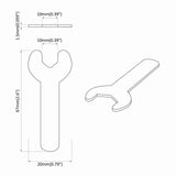 Spanner 2027 pcs Silver 10 mm Iron 864873