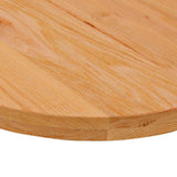 Table Top Light Brown 140x60x4 cm Solid Wood Oak Oval 4009076