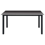 5 Piece Garden Dining Set Black 3060048