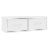 Wall-mounted Drawer Shelf White 60x26x18.5 cm Engineered Wood 800585