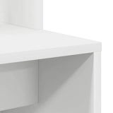 Desk with Shelf White 78.5 x 37 x 154.5 cm Engineered Wood 869338