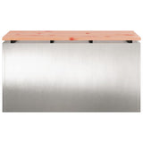 Garden Bench Silver 80 x 40 x43 cm Stainless steel 874902