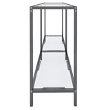Console Table Transparent 140x35x75.5 cm Tempered Glass 331694