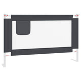 10227 Toddler Safety Bed Rail Dark Grey 120x25 cm Fabric