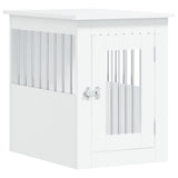 ZNTS Dog Crate Furniture White 45x62x59 cm Engineered Wood 838309