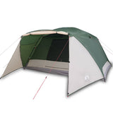 Camping Tent with Porch 4-Person Green Waterproof 94415
