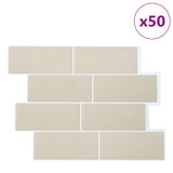 Decorative Stickers 50 pcs Beige 29 x 21 cm 42046155