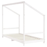 Kids Bed Frame White 2x cm Solid Wood Pine 3200599