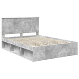Bed Frame with Headboard Concerte 140 x 190 cm Solid Pine Wood 3411013