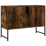 Bathroom Sink Cabinet Smoked Oak 80x33x60 cm Engineered Wood 842463