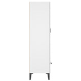 Highboard White Engineered wood Tall Highboard Rectangular 812537