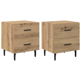 Bedside Cabinet with Drawer 2 pcs Artisan Oak 40 x 35 x 47.5 cm 882044