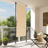 Outdoor Roller Blind Orange and White 100x270 cm Fabric&Steel 368768