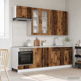 Kitchen Unit KALMAR 8 pcs Old Wood Engineered Wood 3438201