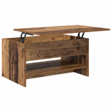 Coffee Table Old Wood 80 x 50.5 x 41.5 cm Engineered Wood 880713