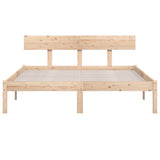 Bed Frame without Mattress Solid Wood 140x200 cm 810147