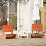 Garden Chairs 2 pcs Wax Brown 60x64x70.5 cm Solid Wood Pine 859314