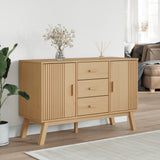 Sideboard OLDEN Brown 114x43x73.5cm Solid Wood Pine 358597