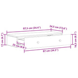Wall-Mounted Side Table Concrete Grey 87.5 x 34.5 x 17 cm 899178