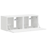 TV Wall Cabinet 2 pcs Gloss White 39 x 31 x 29.5 cm 892178