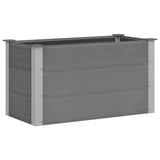 Garden Raised Bed WPC 100x50x54 cm Grey 43603