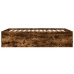 Bed Frame without Mattress Smoked Oak 140x200 cm 3280927