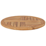 Tabletop Natural Teak Solid Teak Wood 60 cm Durable 48984