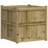 Garden Planter 70x70x70 cm Impregnated Wood Pine 837438