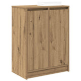 Shoe Cabinet Artisan Oak 57x34x76 cm Engineered Wood 861876