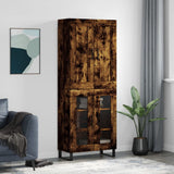 Highboard Smoked Oak 69.5x34x180 cm Engineered Wood 3199646