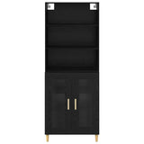 Highboard Black Oak 69.5 x 32.5 x 180 cm Engineered Wood 3416260