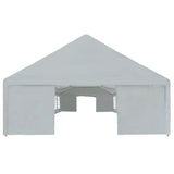Party Tent PE 6x12 m Grey 275270