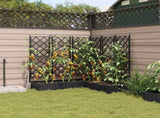 Garden Planter 5 pcs Black 120 x 120 x 125.5 cm PP 42002842