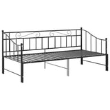 Sofa Bed Frame Black Powder-coated metal Single 324776