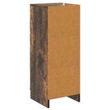 Drawer Cabinet Smoked Oak 33 x 34.5 x 87 cm Engineered Wood 895770