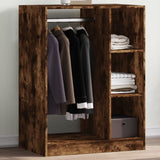 Wardrobe Smoked Oak 77x48x102 cm Engineered Wood 840811
