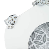 Soft-Close Toilet Seat 2 pcs Blue and White Porcelain MDF board 3414540