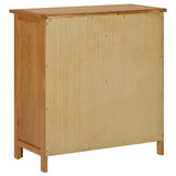Cupboard 70x35x75 cm Solid Oak Wood 289188