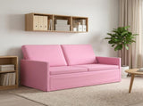 2 Seater Sofa Pink 150 x 81 x 82 cm Fabric 42041084