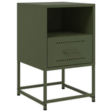 Bedside Cabinet Olive Green 36x39x60.5 cm Steel 846562