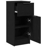 Sideboard 2 pcs Black Oak 30 x 30 x 70 cm Engineered Wood 862773