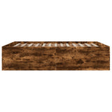 Bed Frame without Mattress Smoked Oak 160x200 cm 3280913