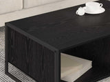 Coffee Table Black Oak 80 x 50 x 40 cm Engineered Wood 886432