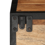 Wall-mounted Bedside Cabinet 35x35x20 cm Solid Wood Acacia 372751