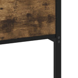 Bed Frame without Mattress Smoked Oak 140x190 cm Engineered Wood 4017236