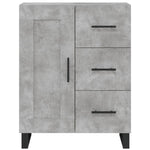 Highboard Concrete Grey 69.5x34x180 cm Engineered Wood 3190049